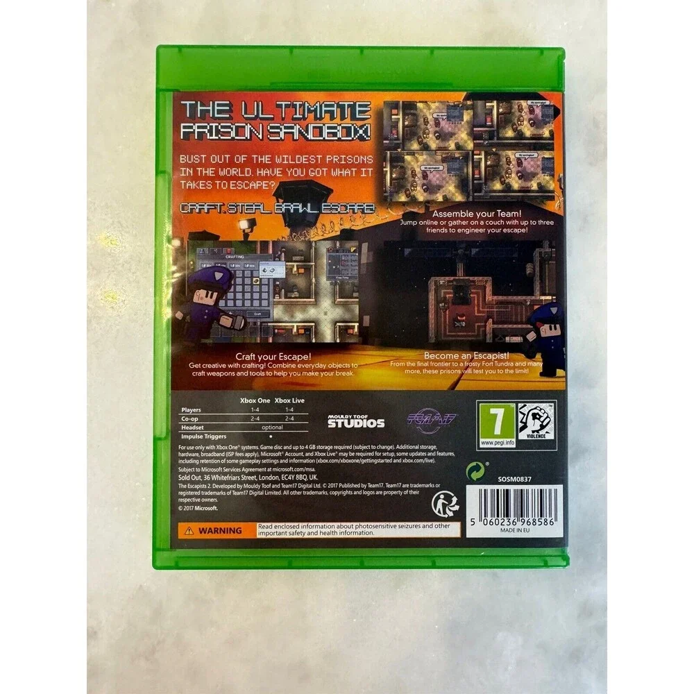 Escapists 2 (Microsoft Xbox One, 2017)